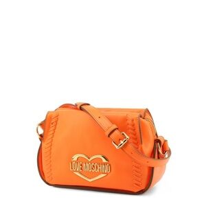Love Moschino Orange Leather Crossbody Bag